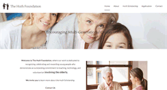 Desktop Screenshot of huthfoundation.org