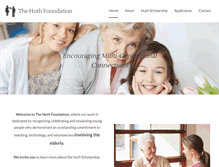 Tablet Screenshot of huthfoundation.org